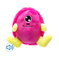 Príšerka plyšová pískacia ružová 14x16,5x6,5 cm